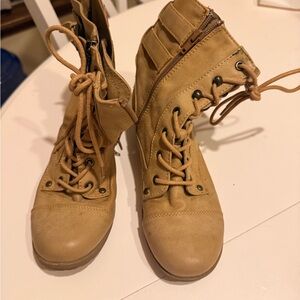 Guess Tan Combat Boots